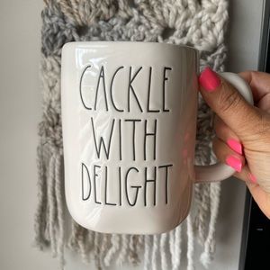 NEW Rae Dunn Cackle With Delight Witch Halloween Coffee Mug